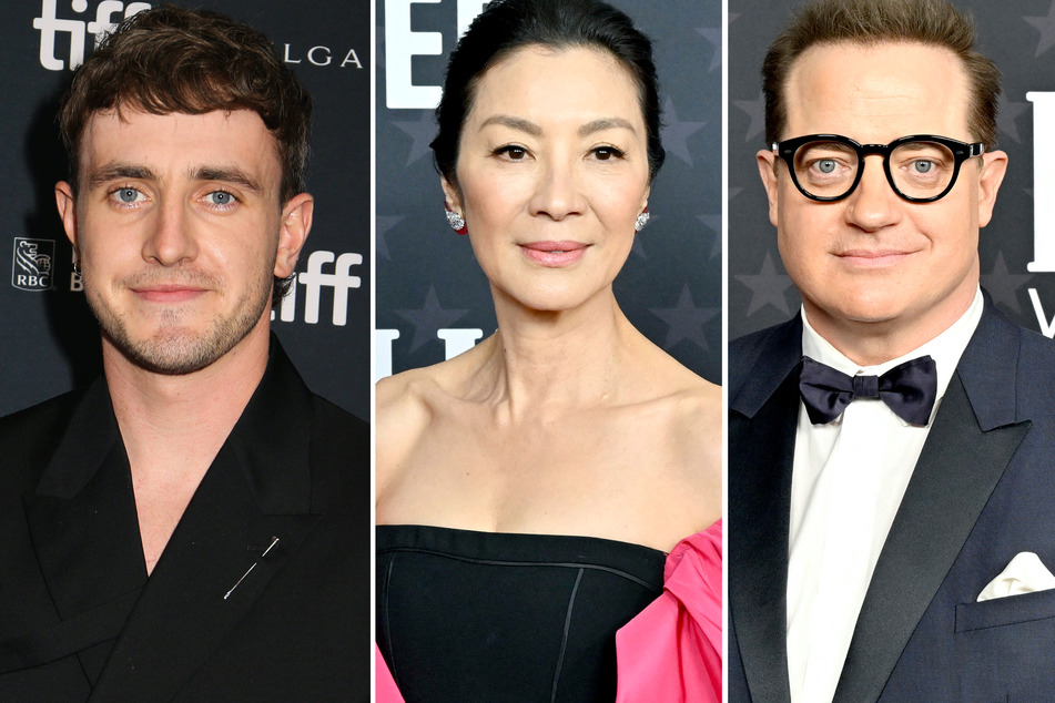 (From l to r) Paul Mescal, Michelle Yeoh, and Brendan Fraser have all scored acting nominations at the 2023 Academy Awards.