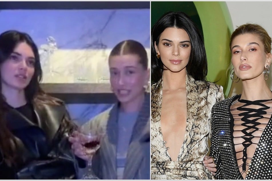 Hailey Bieber (r) and Kendall Jenner were both accused of being mean girls after posting – then deleting – a questionable TikTok.