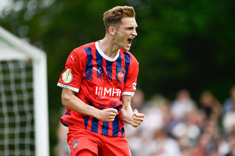 Maximilian Breunig trifft bereits zum dritten Mal für den 1. FC Heidenheim.