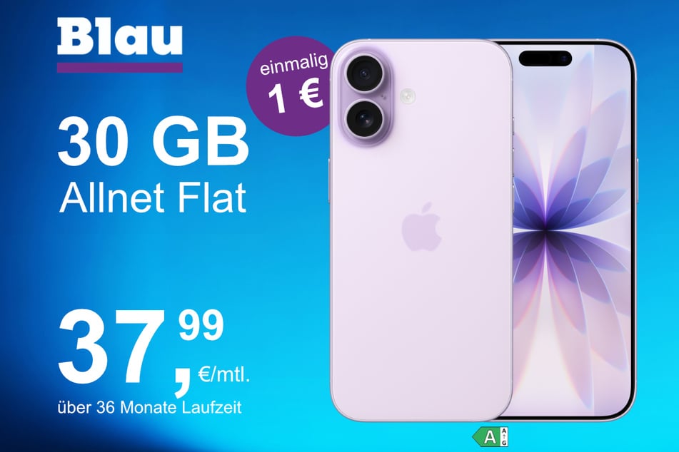 Das neue iPhone 17 im o2 Mobile XL für einmalig 1 Euro.
