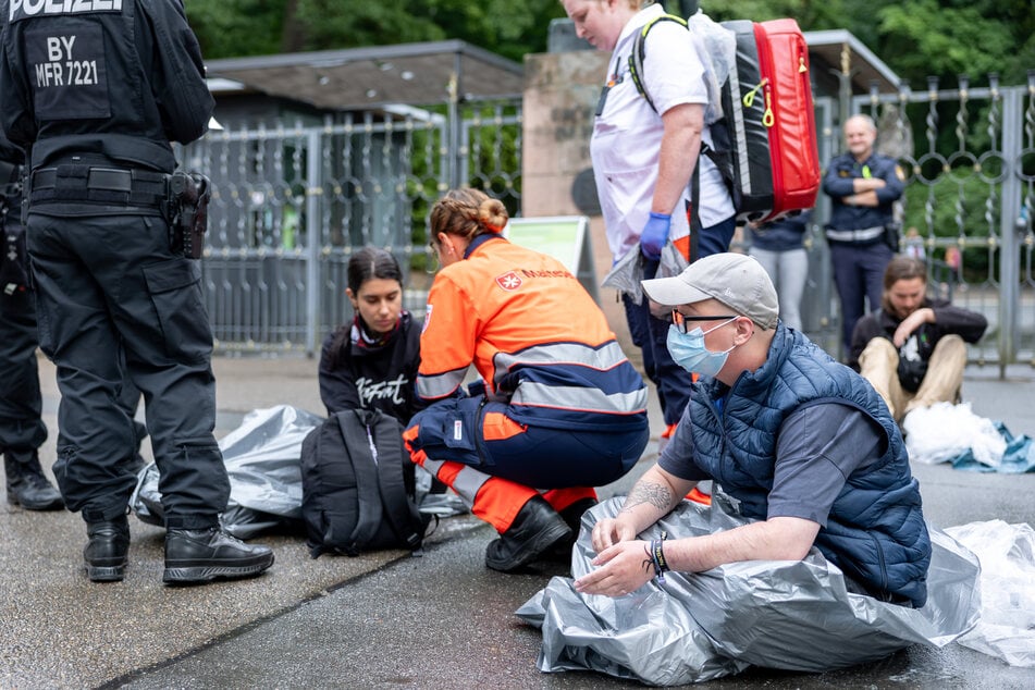 In Nürnberg wurde vor dem Tiergarten massiv protestiert.