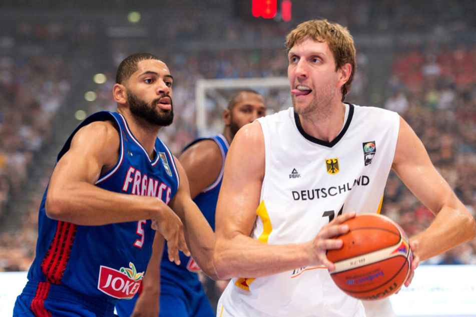 2015 spielte auch Dirk Nowitzki in der Kölner Lanxess-Arena Basketball.