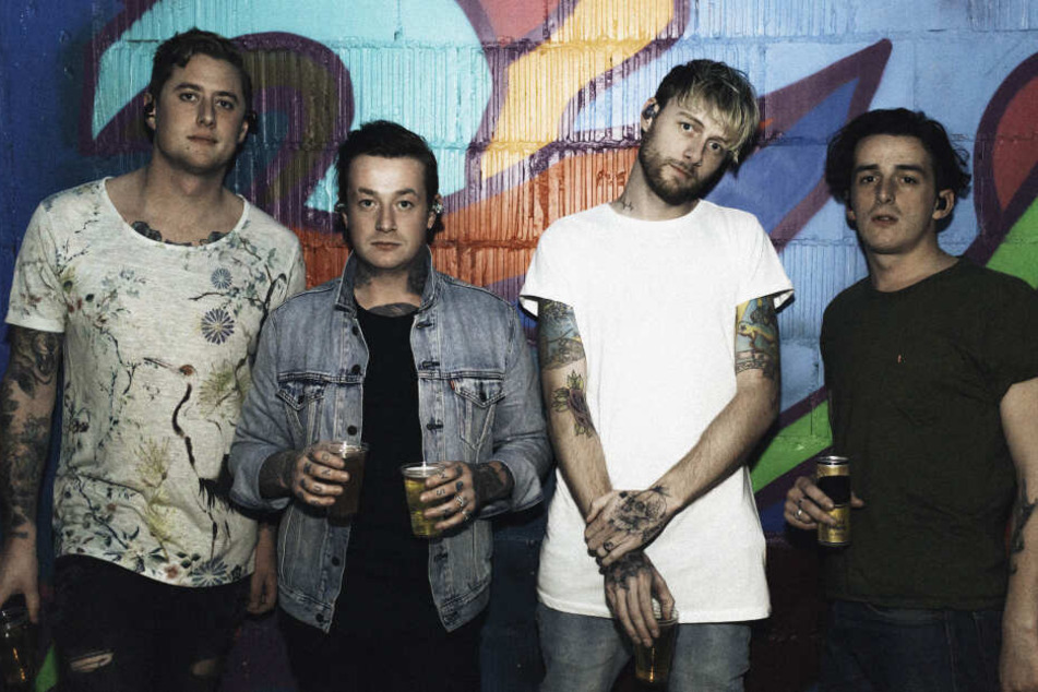 Von links: Lee Wilson, James Veck-Gilodi, Tom Ogden und Matt Veck-Gilodi von Deaf Havana. Am 27. Februar spielen die Briten im Werk 2.