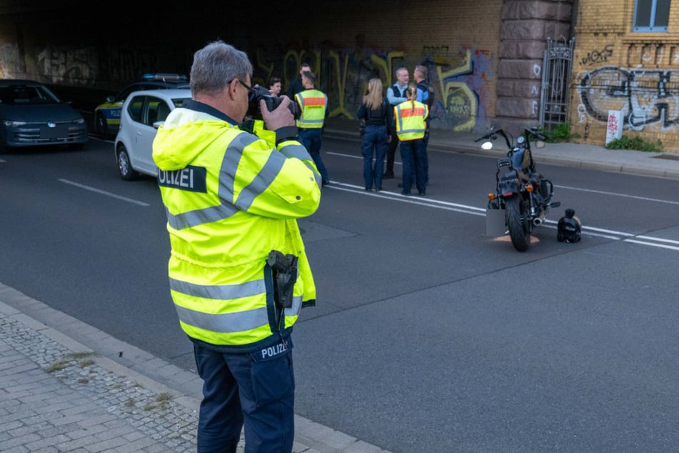 Auf der Straße Am Gothischen Bad ist am Samstag eine Motorradfahrerin verunglückt.