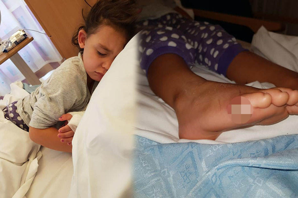 Fünf Tage musste die Kleine im Krankenhaus verbringen.