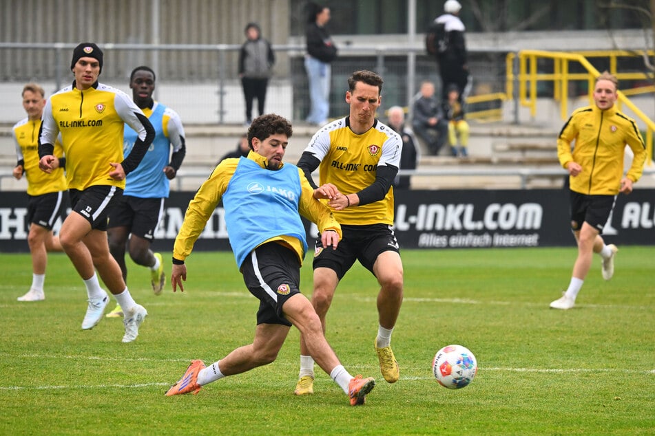 Im Training soll Konrad Faber (28, r.) immer Vollgas geben.