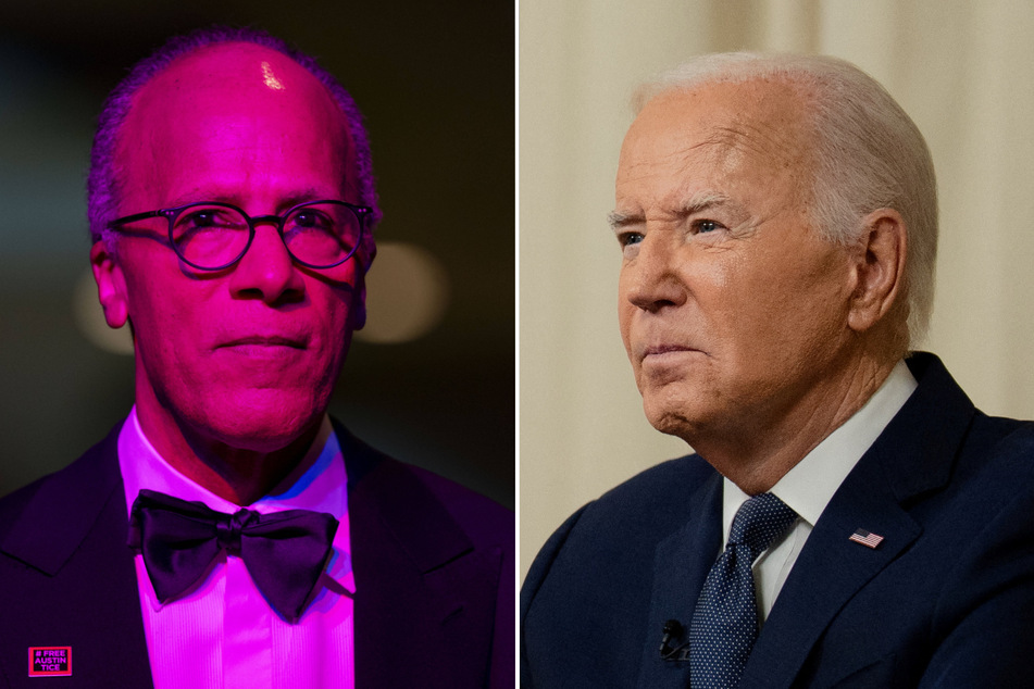 In an interview with NBC's Lester Holt (l.), President Joe Biden fended off questions about his age and his rhetoric about Republican rival Donald Trump.