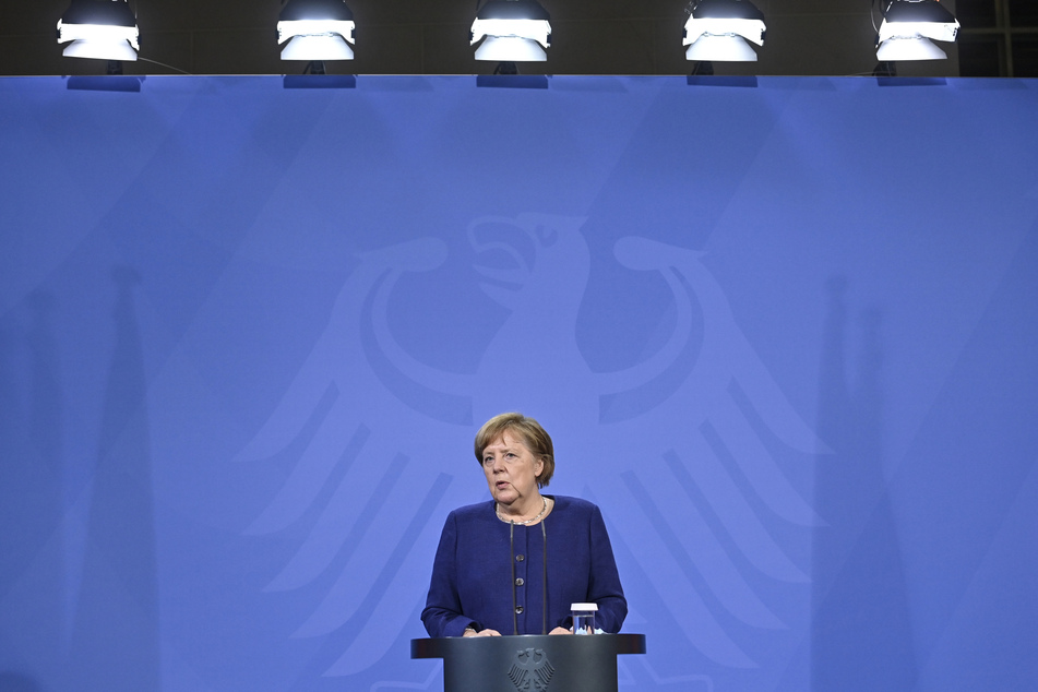Bundeskanzlerin Angela Merkel (66, DU) spricht während einer Pressekonferenz nach dem online EU-Sondergipfel zur Corona-Pandemie.