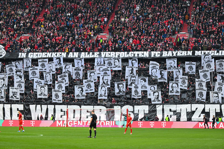 Die Fans gedachten der verfolgten FC-Bayern-Mitglieder.