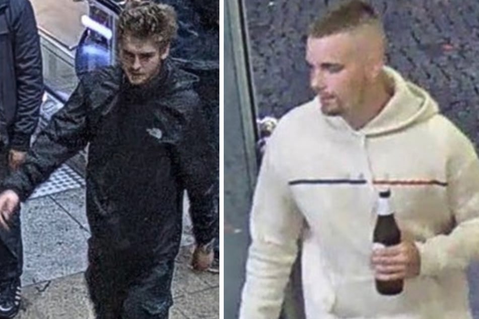Die Bundespolizei ist auf der Suche nach diesen beiden Tatverdächtigen, die einen Mann in Berlin geschlagen haben sollen.