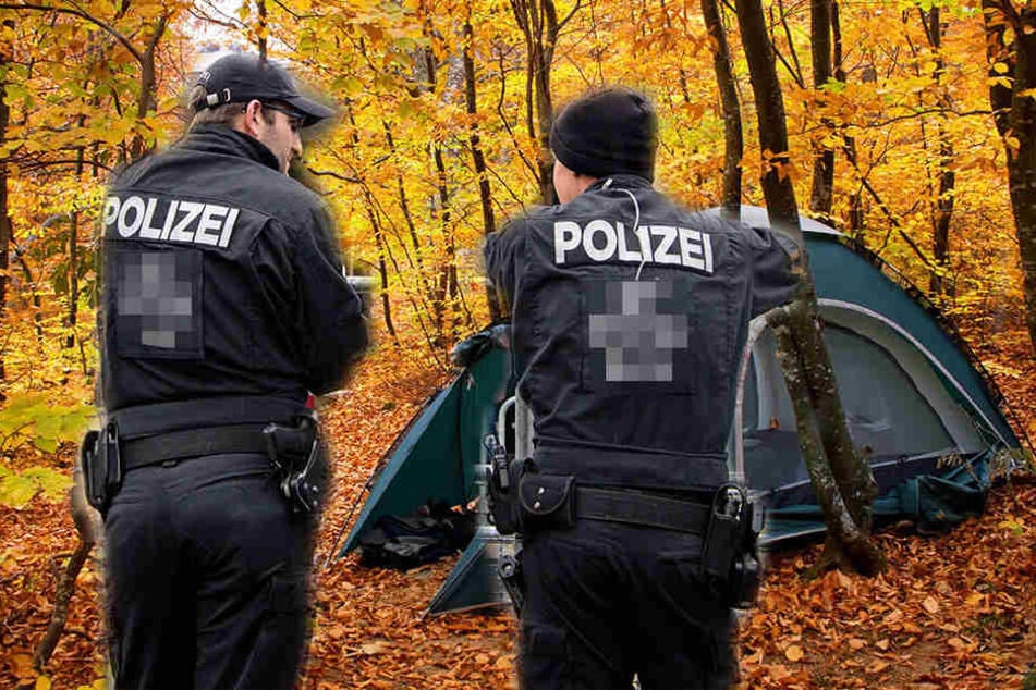 Jugendliche zelteten in der Oberlausitz und wurden von der Polizei kontrolliert.
