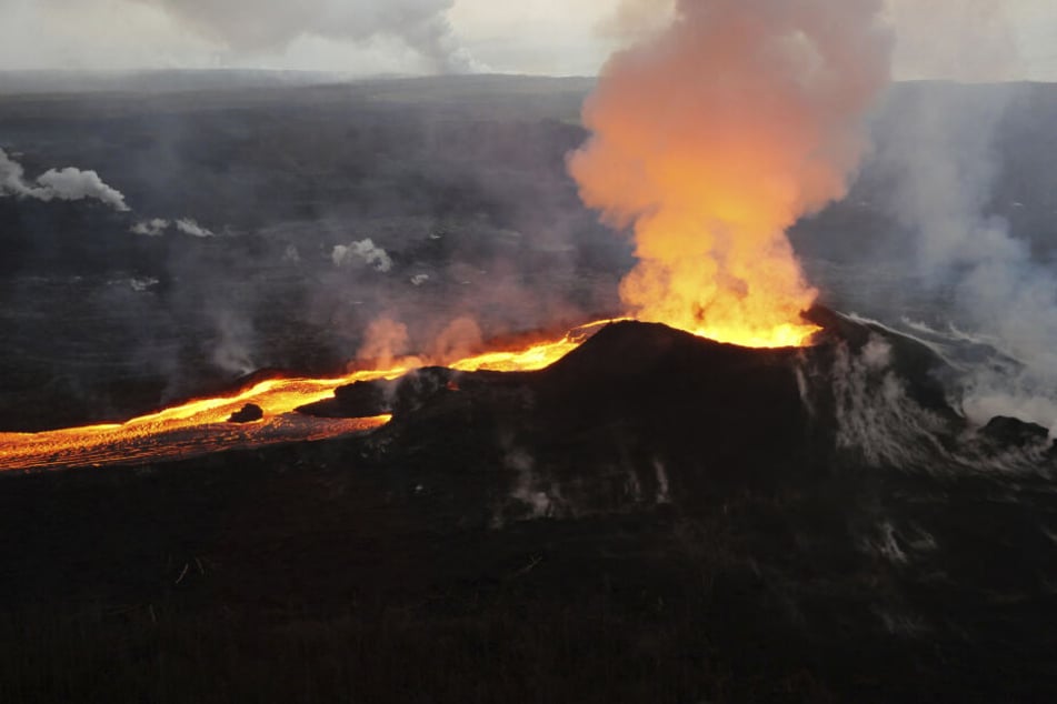 Der Vulkan Kilauea ist einer aktivsten Vulkane der Welt.