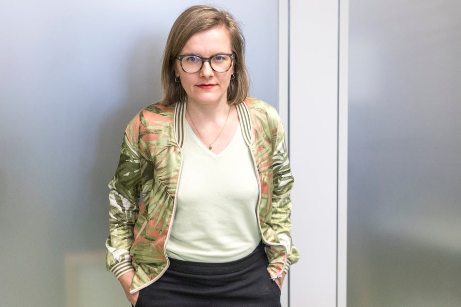 Grünen-Fraktionschefin Agnes Scharnetzky (38).
