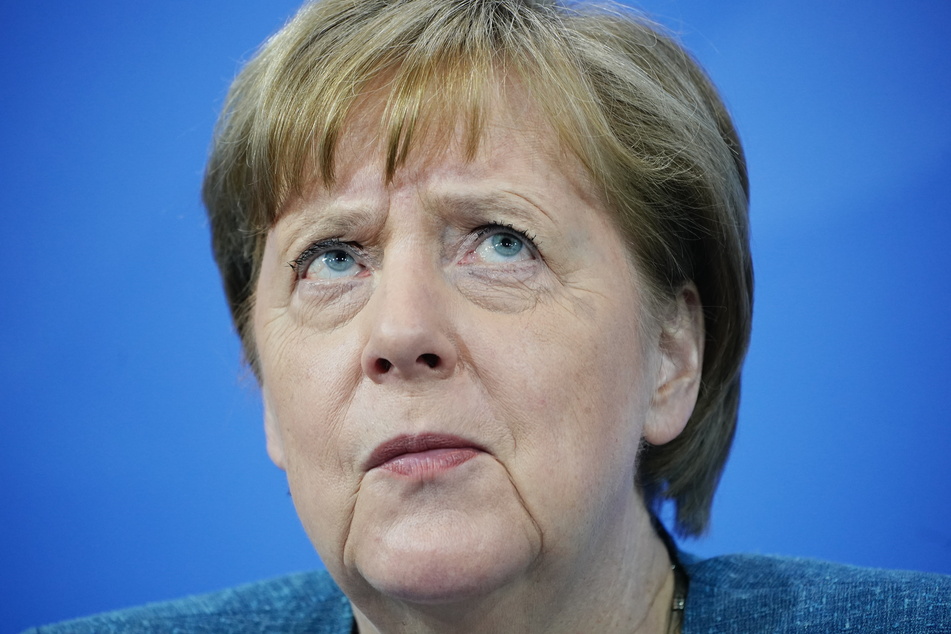 Bundeskanzlerin Angela Merkel (66, CDU) bei der Pressekonferenz nach dem Impfgipfel.