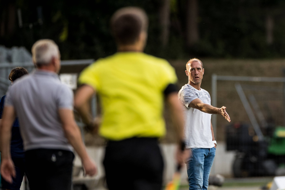 Zwickaus Coach Joe Enochs war sichtlich bedient.