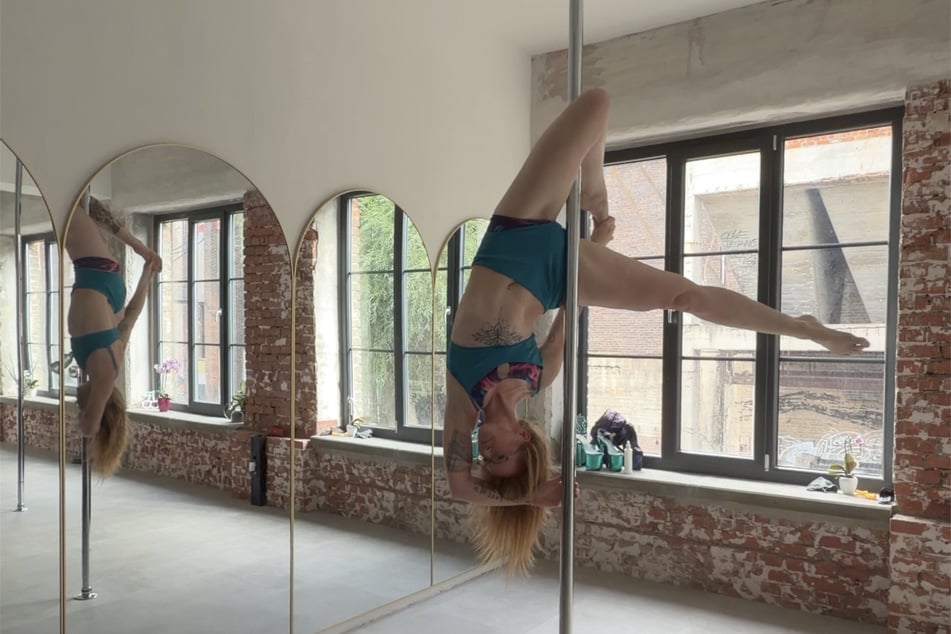 Elli eröffnete im Juli ihr eigenes Pole-Dance-Studio in der Erfurter Hohenwindenstraße.