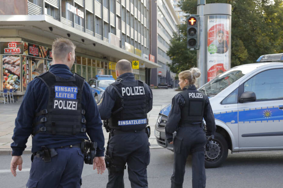 Die Polizei im im August 2018 in der Nähe der Stelle, an der Daniel H. getötet wurde.