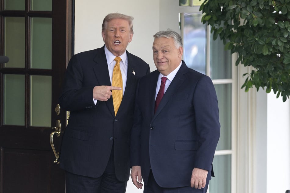 President Donald Trump (l.) went all-out in a last-ditch effort to sway Hungary's parliamentary elections in favor of his far-right ally Viktor Orban.