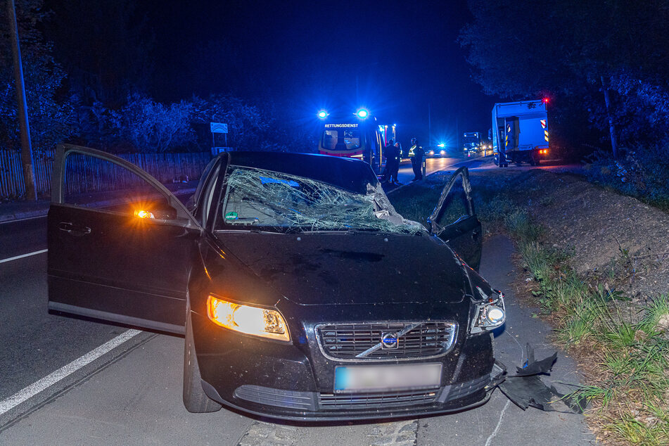 Ein Volvo kollidierte auf der B169 mit einem Laster.