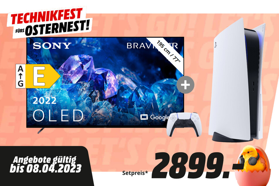77-Zoll Sony-Fernseher + PlayStation 5 für 2.899 Euro.