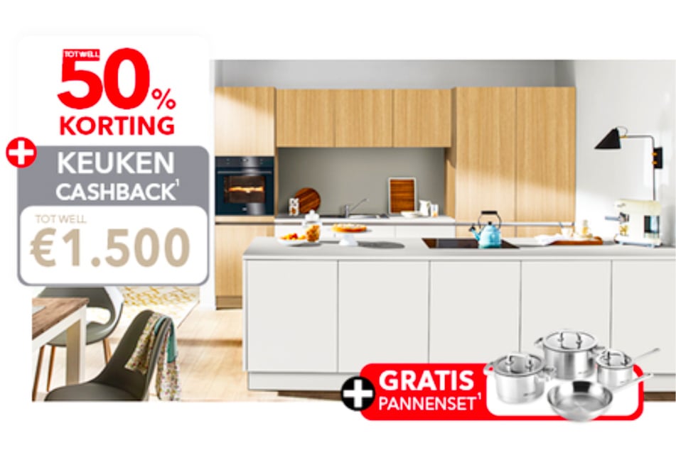 Tot 50 procent korting op vrij geplande keukens.