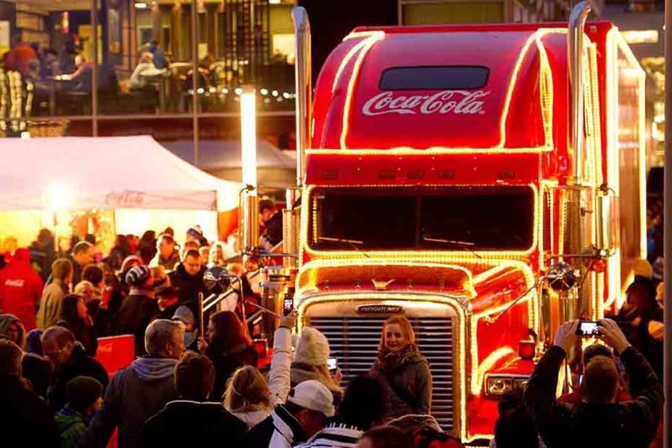 Am Samstag rollen die Coca-Cola-Trucks durch Grimma.