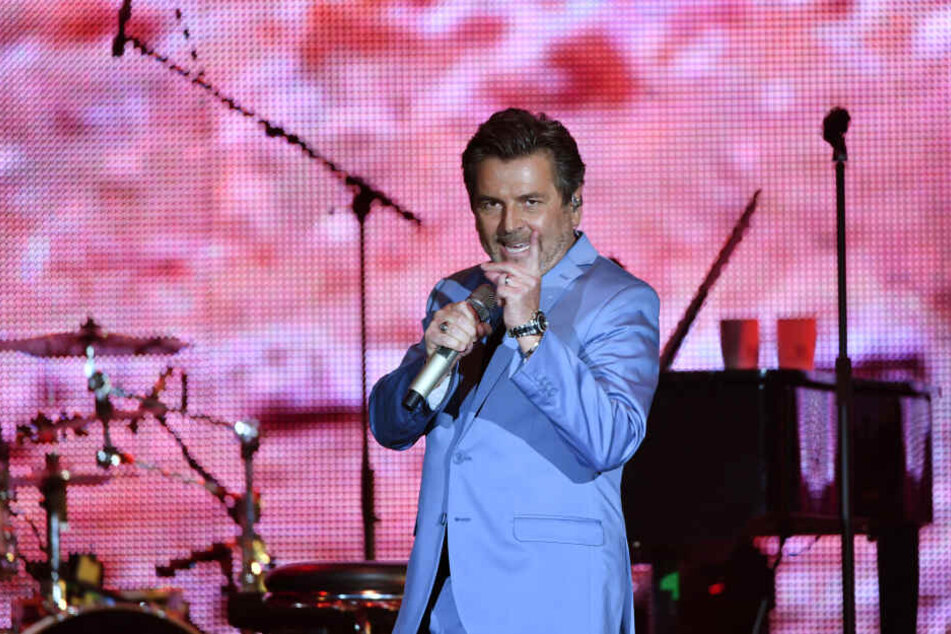 Thomas Anders trat vor 2000 Menschen in der Messehalle auf.