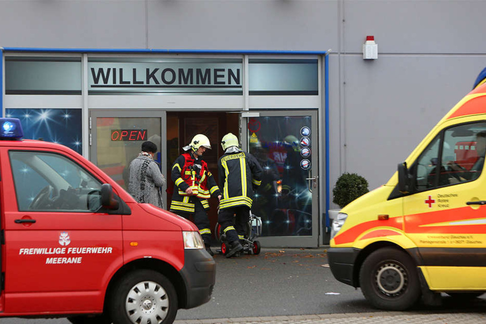 Einsatz von Feuerwehr und Polizei in einer Spielhalle.