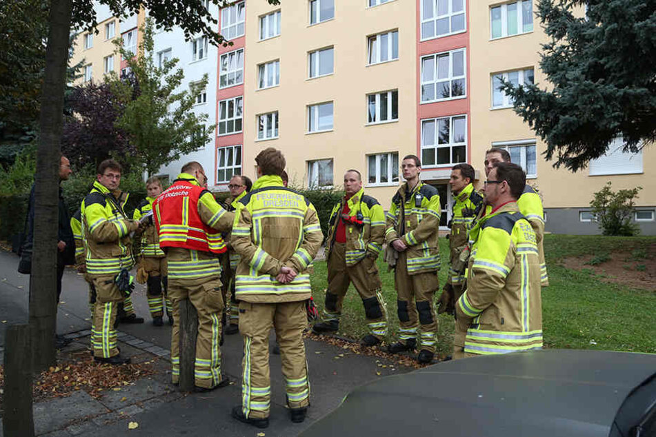 Die Kameraden der Feuerwehr sind vor Ort.