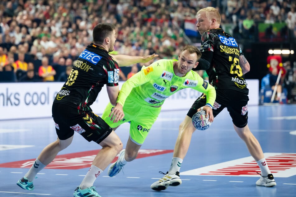 Besonders den MVP der abgelaufenen Bundesliga-Saison bekam der SCM kaum unter Kontrolle: Mathias Gidsel (m., 27)