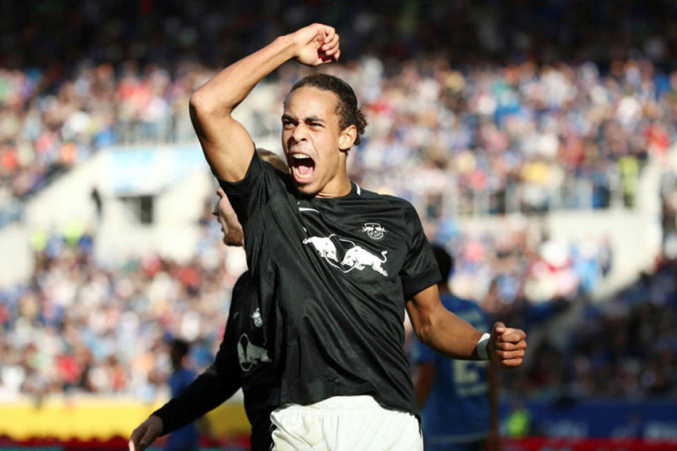 Traf gegen seinen künftigen Trainer doppelt: RB-Stürmer Yussuf Poulsen.