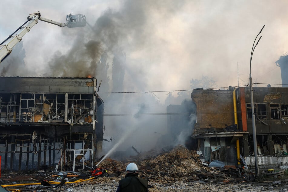 Russia unleashed another large-scale aerial attack on Ukraine overnight Friday, killing at least three people in Kyiv.