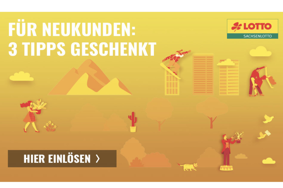 Neukunden bekommen 3 Tipps von Sachsenlotto geschenkt.