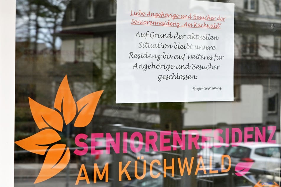 Die Seniorenresidenz "Am Küchwald" in Chemnitz ist für Besucher gesperrt.