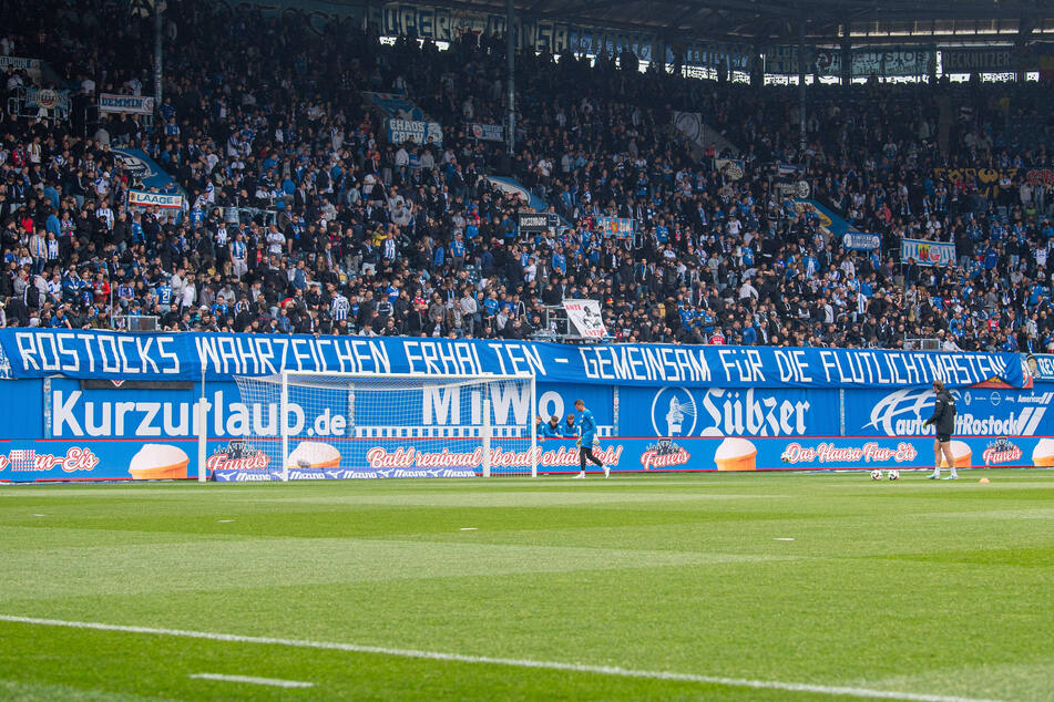 Die Hansa-Fans sind bereit, nur ein Tornetz noch nicht.