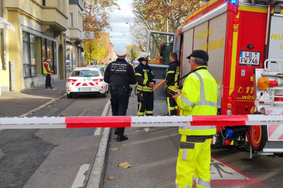 Einsatzkräfte vor Ort.