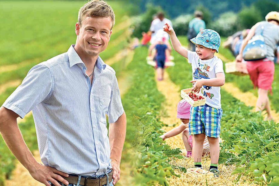 Michael Görnitz
(31) vom gleichnamigen
Obsthof
in Coswig.