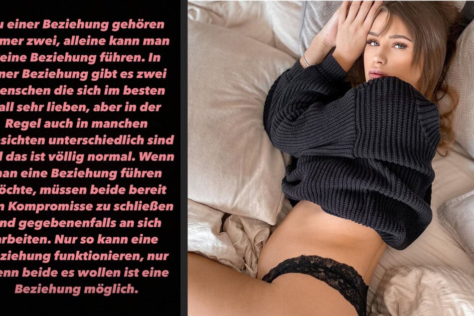 Neele (24) über ihre Trennung auf Instagram.