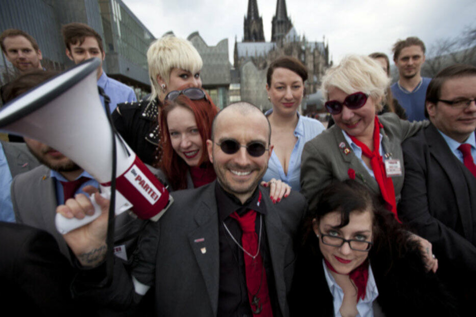 Dr. Mark Benecke beim Wahlkampf 2015.