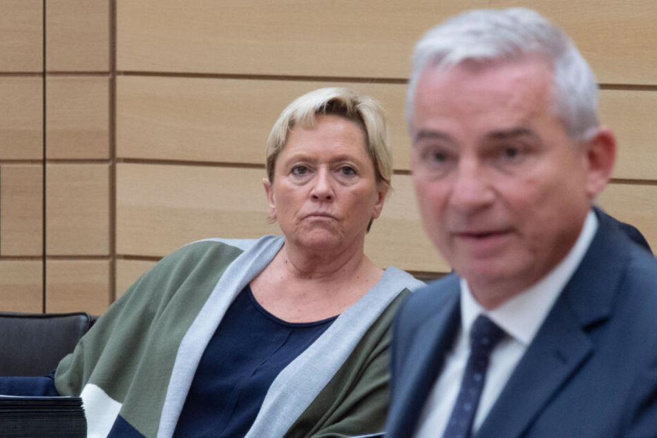 Baden-Württembergs Innenminister Thomas Strobl (r.) nicht mehr CDU-Spitzenkandidat. Neben ihm sitz seine wahrscheinliche Nachfolgerin Susanne Eisenmann (CDU).