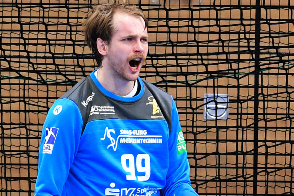 Elbflorenz-Keeper Max Mohs (21) zeigte gegen TuS Fürstenfeldbruck 16 Paraden - und eine starke Leistung!
