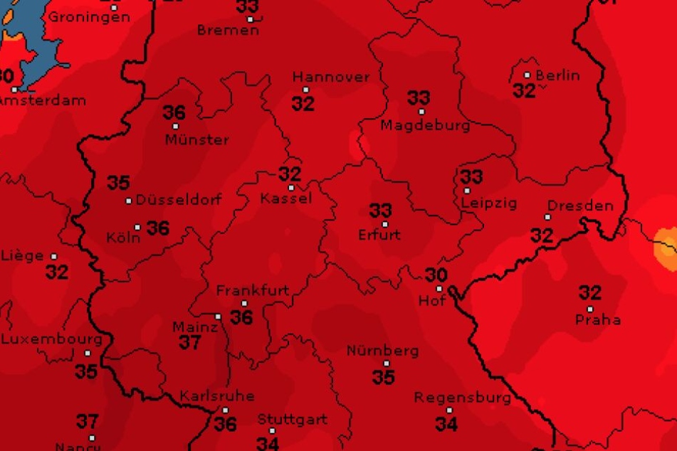 DIese Temperaturprognose gilt für Deutschland laut WetterOnline in der kommenden Woche.