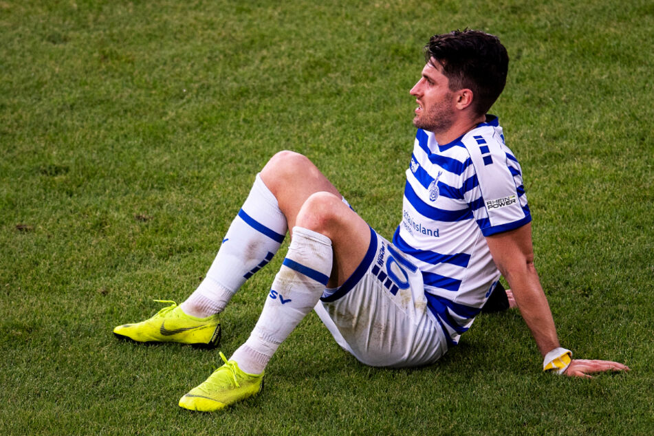 Der MSV Duisburg um Kapitän Moritz Stoppelkamp ist der punktschlechteste Tabellenführer seit Einführung der 3. Liga.