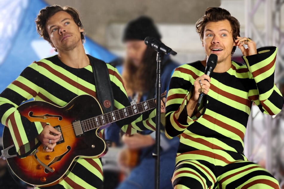 Harry Styles showed up at a listening party for his new album Harry's House.