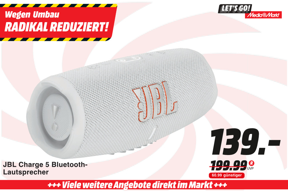 JBL-Lautsprecher für 139 statt 199,99 Euro.