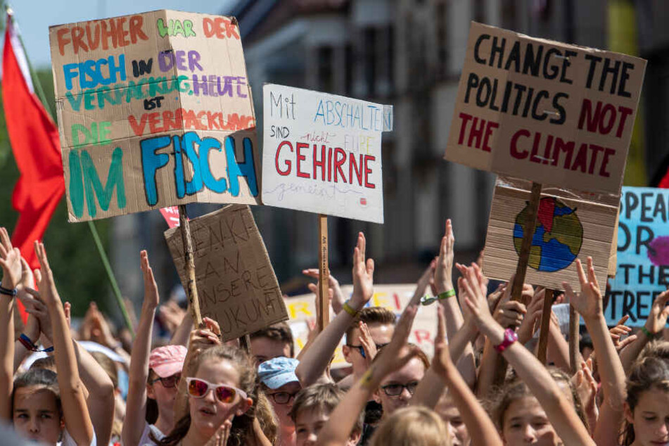 Teilnehmer der Demo in Freiburg.