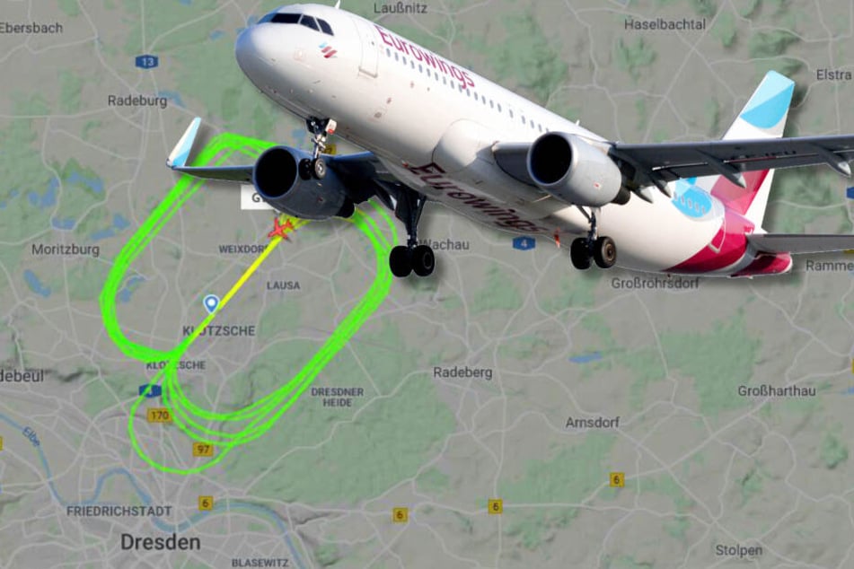 Eurowings: Eurowings-Flugzeug kreist stundenlang über Dresden: Das ist der Grund