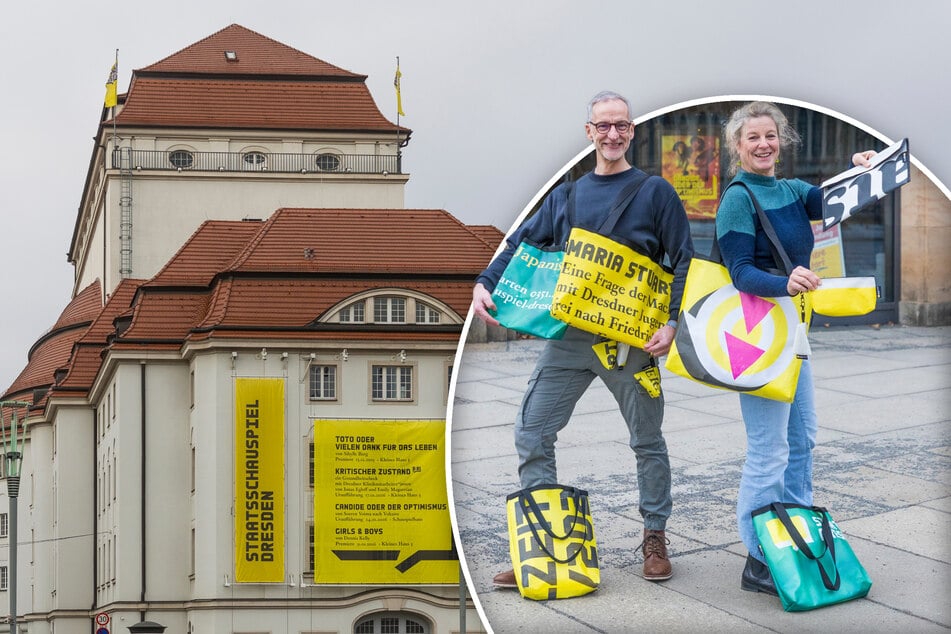 Dresden: Hingucker aus Bannern des Staatsschauspiels: Mit diesen Taschen kann man Kultur tragen