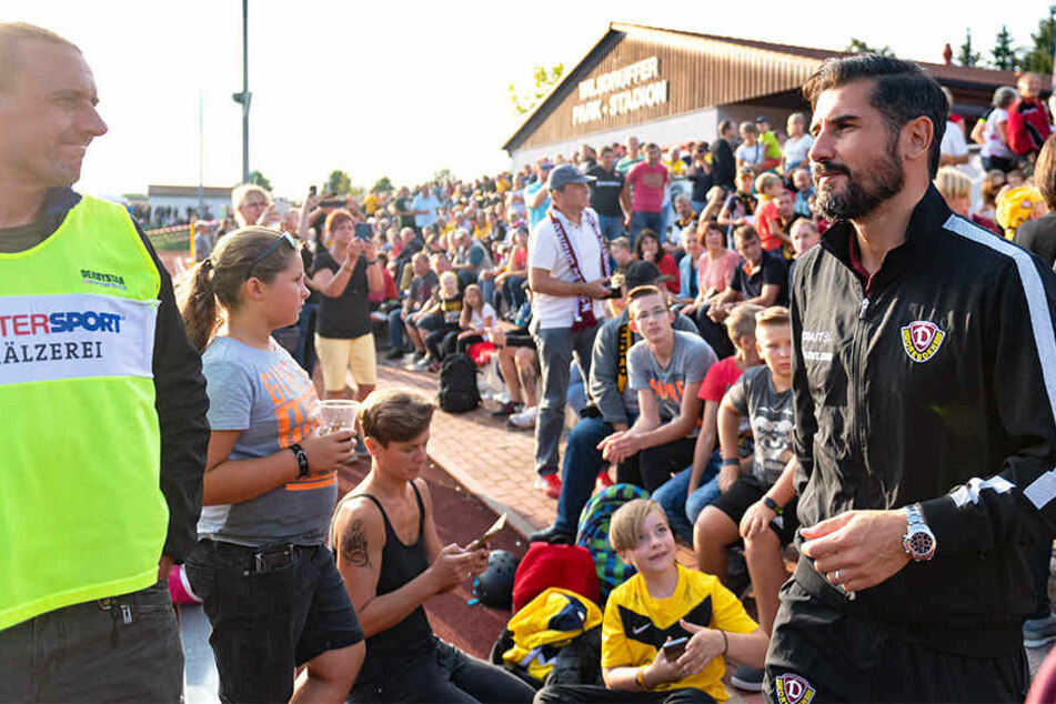 Beim Testspiel gegen den tschechischen Erstligisten war Cristian Fiel vorerst das letzte Mal Dynamo-Coach.