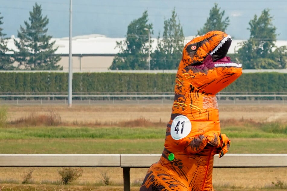 Der Mann sprach die Kinder in einem Dinosaurier-Kostüm an. (Symbolbild)